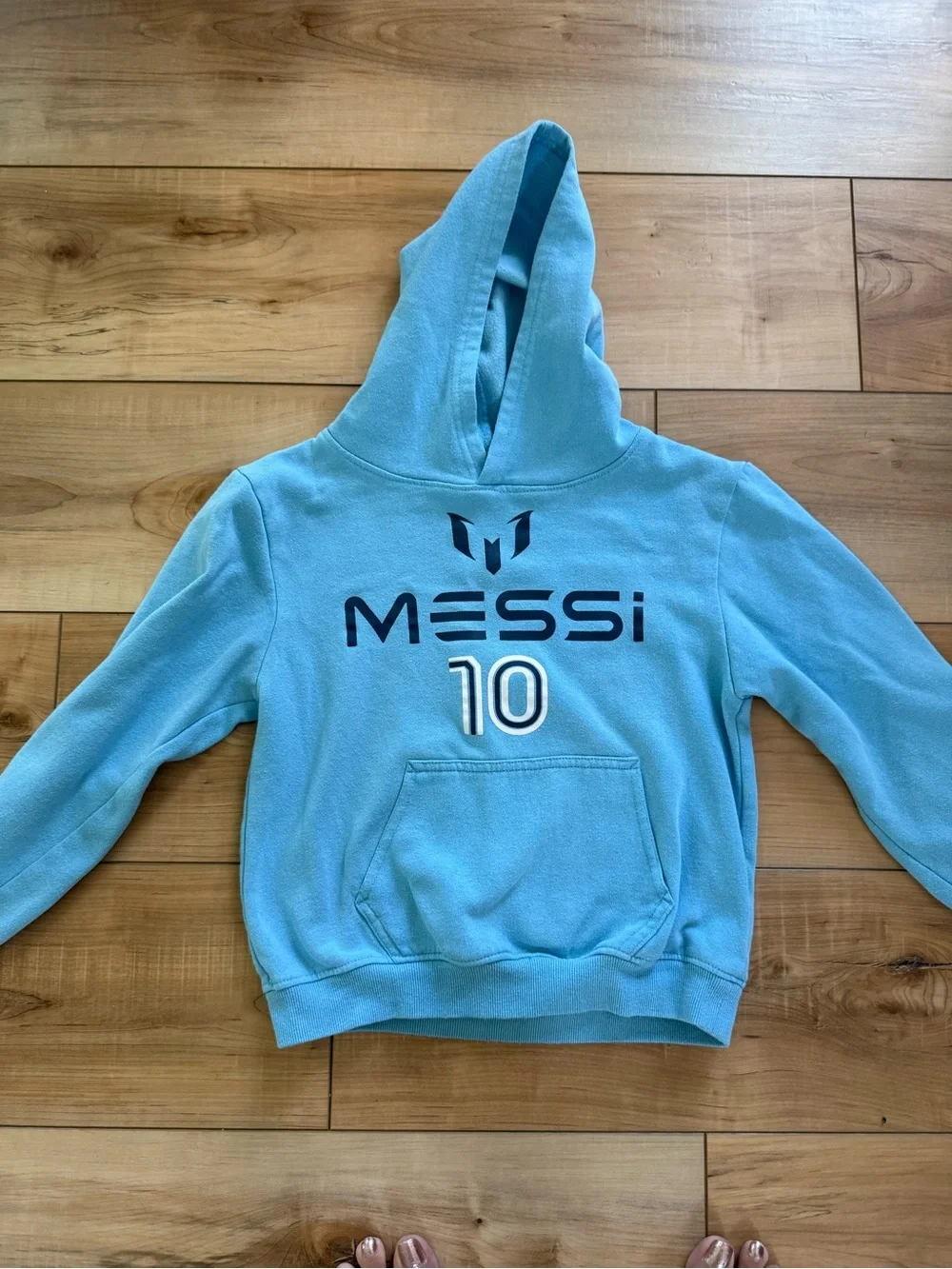 Messi Kids Light Blue Hoodie & Joggers Matching Set